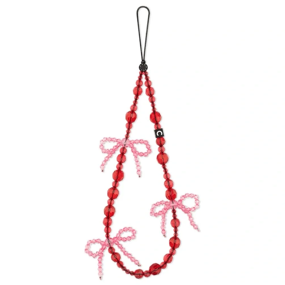 Casetify phone charm Bow Phone Charm - Frosted red Bows
